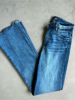KUT from the Kloth Ana Fab Ab Flare Jeans High Rise Stretch Denim Size 0